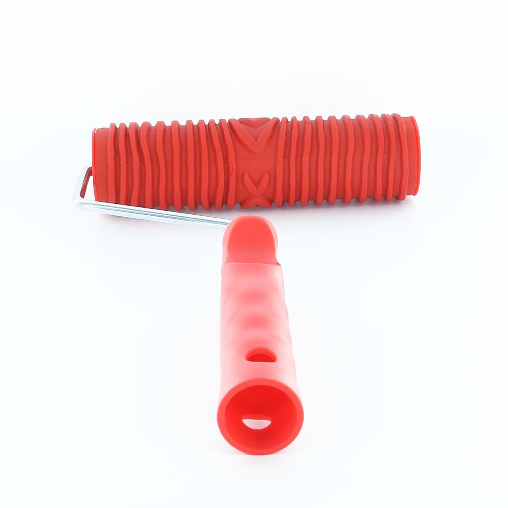 Wall Decoration Empaistic Pattern Painting Roller Plastic Handle 7inch