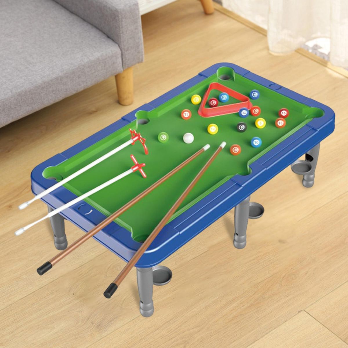 Durable Pool Table Set Home Use Leisure Billiard Cues Board Basic
