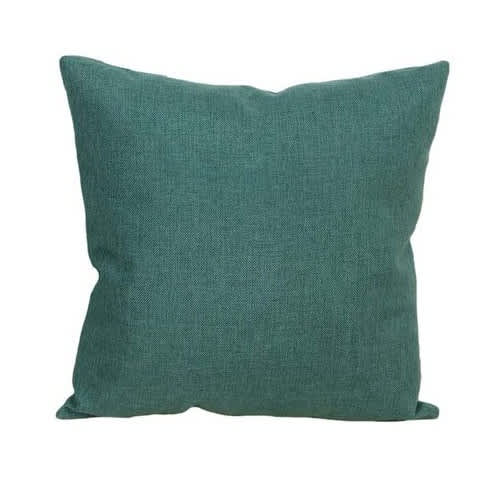 18 X 18 Inch Plain Matte Decorative Throw Pillow - Green