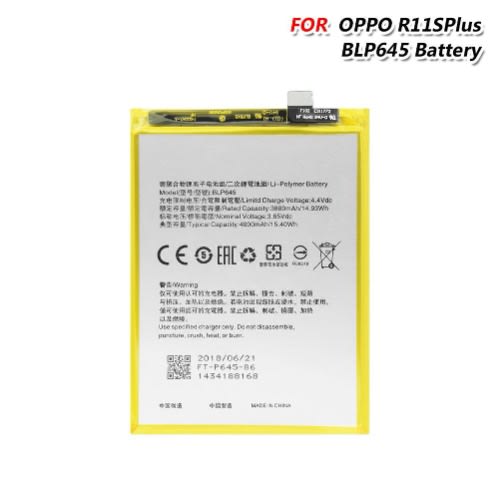 Replacement Battery For Oppo R11s Plus Blp645