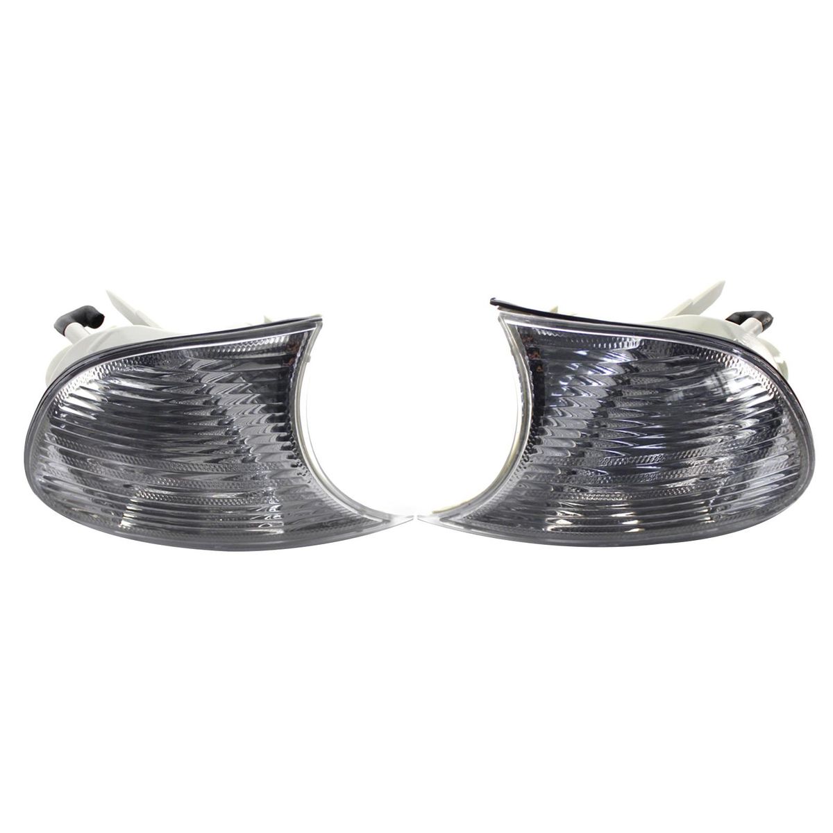 1 Pair Corner Lights Clear Lens White 63126904307 63126904308 Left & Right Replacement for BMW 3 Series E46 1998-2001