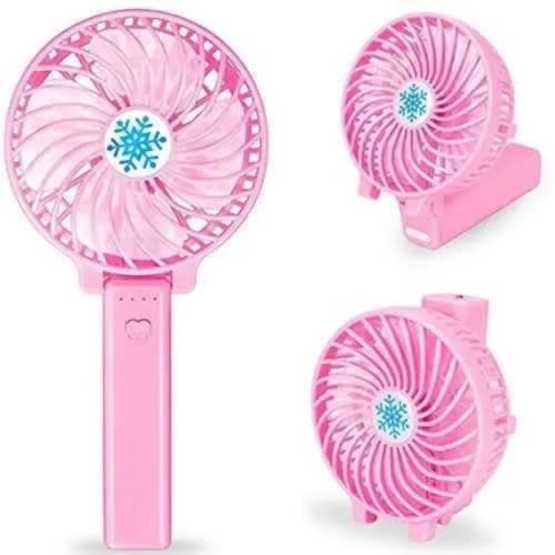 Rechargeable Mini Usb Hand Fan- Pink
