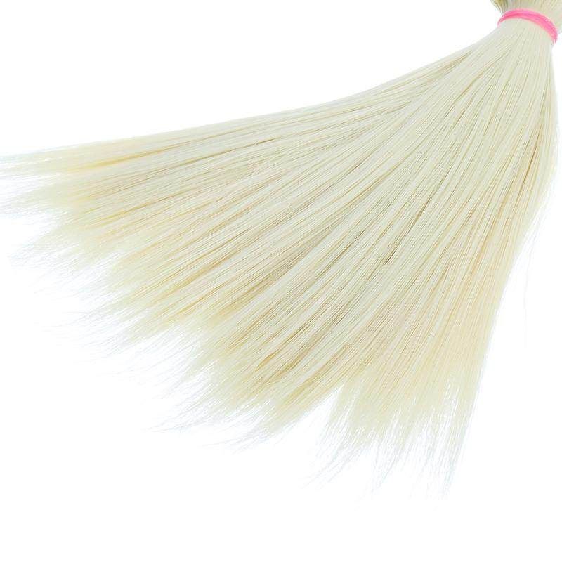 1pcs Hair Refires Bjd Hair 15cm*100CM Black Gold Brown Khaki White Grey Short Straight Wig Hair For BJD Diy Twenty-nine