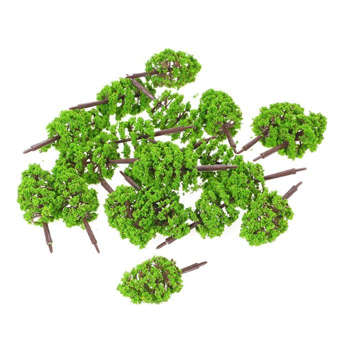 20 Pcs 70mm Scale Architectural Model Trees Railroad