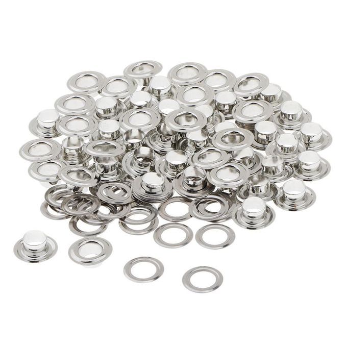 50 Sets Metal Eyelets With Washers For DIY Grommets Leather