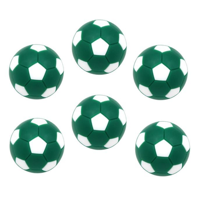 6pcs 32mm Table Soccer Football Foosball Balls Fussball Green