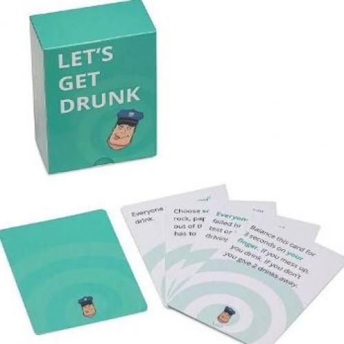 Adult Party Drinking Game Card Lets's Get You Drunk