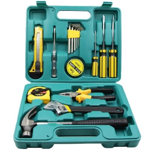 16 Pieces Hand Repair Home Tools Box Set