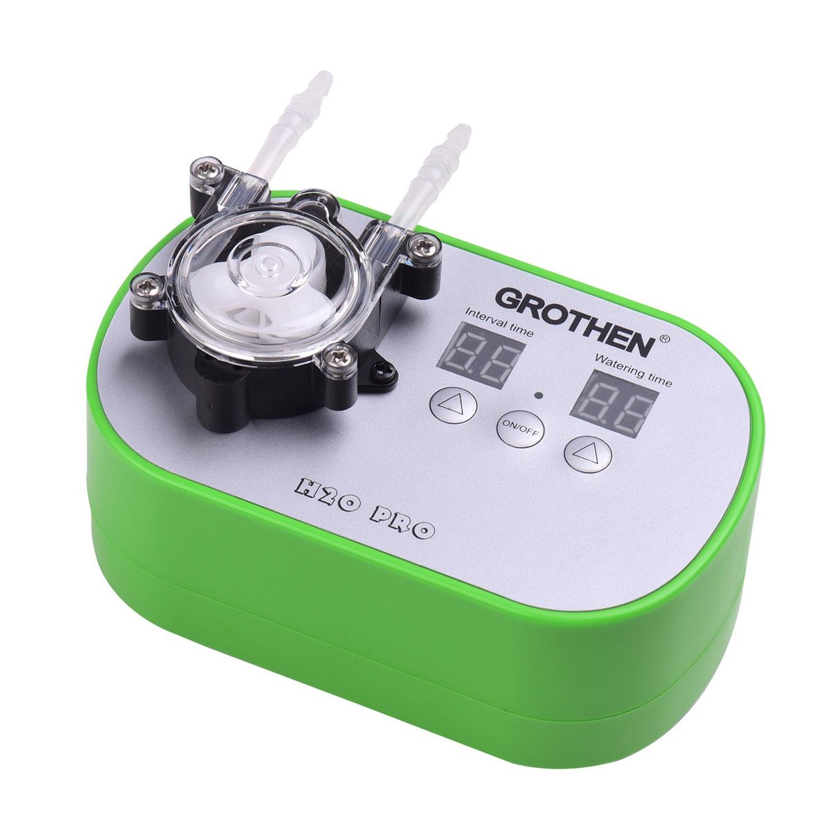 GROTHEN Timed Dosing Peristaltic Pump Metering Pump Smart Watering Device Amount Timing Control with 5 Meter Hose 160ml/min for Aquarium Laboratory Home Office