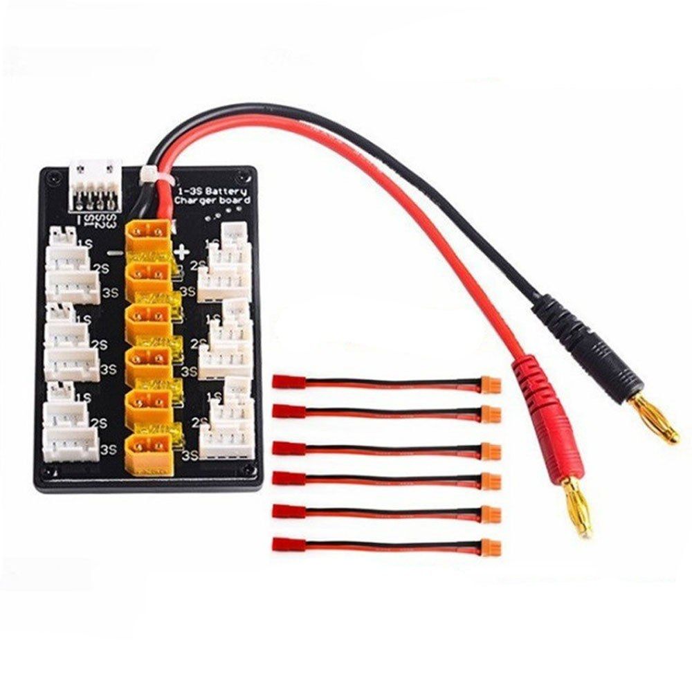 1-3S XT30 Plug Lipo Battery Parallel Recharging Board For
