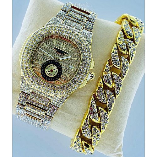 2020 Fashion Spinning Watch With Hand Bracelet