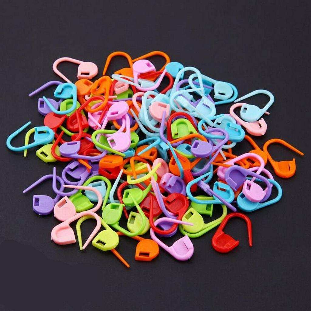20pcs Colorful Plastic Knitting Crochet Locking Stitch Marker Knitting