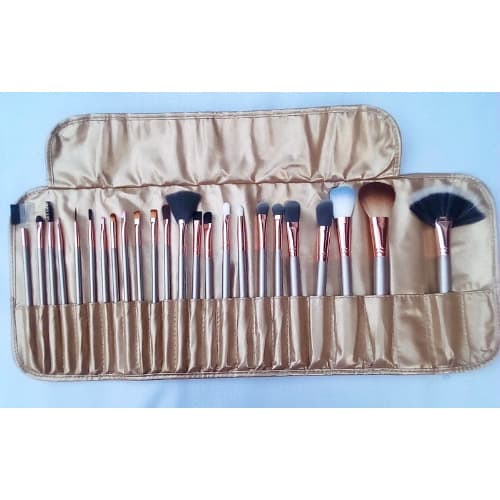 24 Pieces Professional Make Up Brush Set- Golden