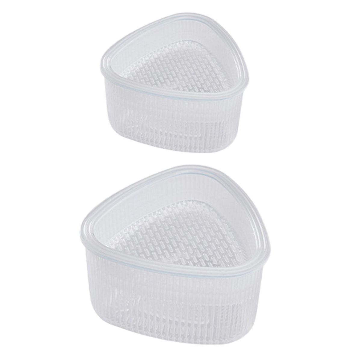 2Pcs Sushi Mold Bento Rice Ball Triangular Press Sushi Mold White