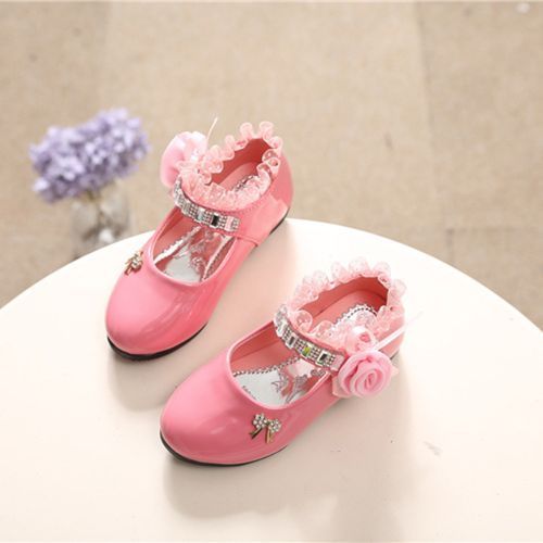 Medium And Large Children's Shoes Female Baby Kids Princess Casual Shoes Pink