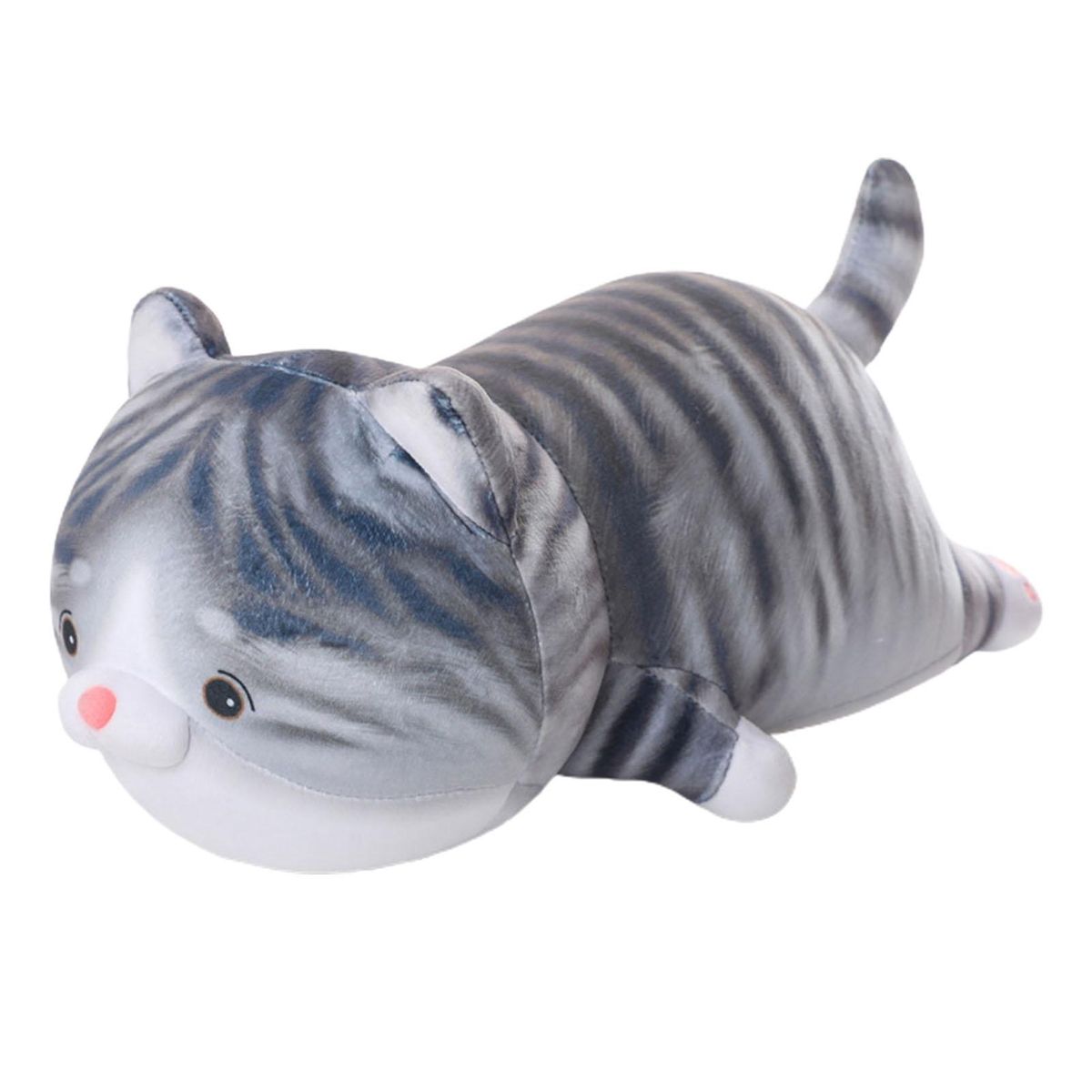 Plush Cushion Cute Cat Stuffed Toy Grey