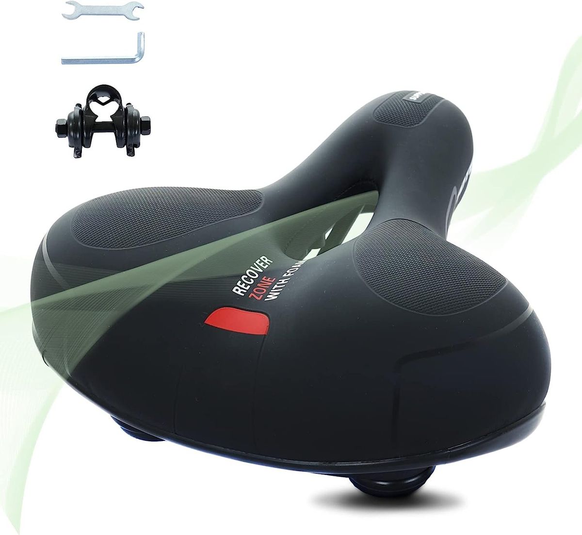 Bitmit Omfortable Bike Seat For Men Women - Wide Saddle With