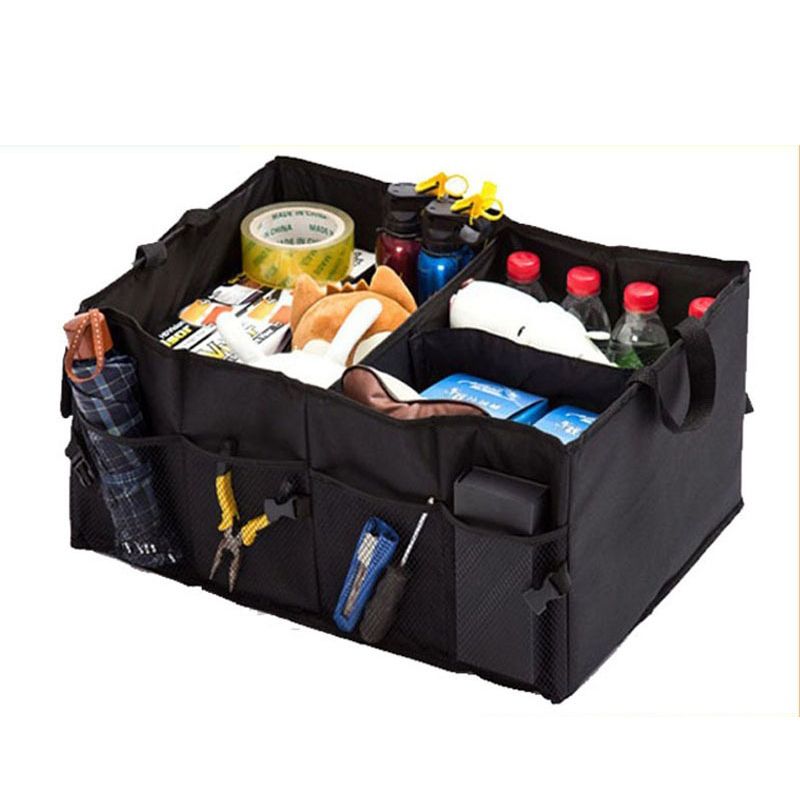 Fold Away Car Trunk Organizer Waterproof（56*40*26cm）- Black