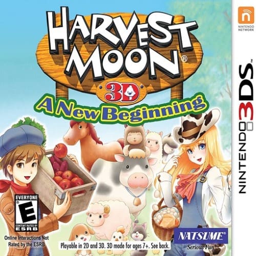 Harvest Moon 3D: A New Beginning - Nintendo 3DS -NTSC
