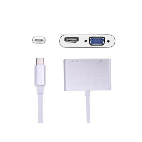 Usb-c Type-c To Hdmi Vga Converter Adapter