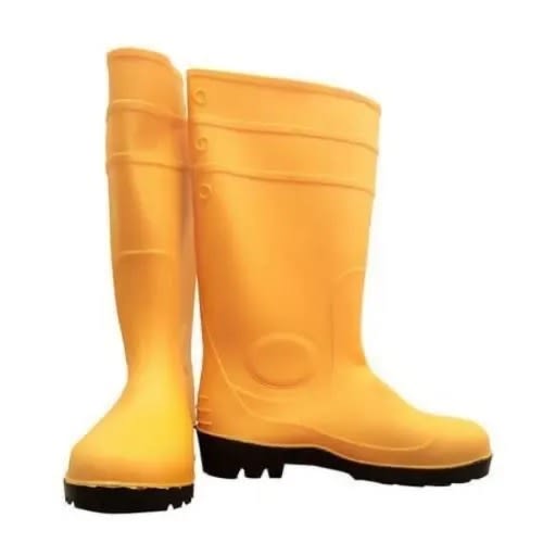 Rain Boot With Safety Tone - Rubber - Yellow