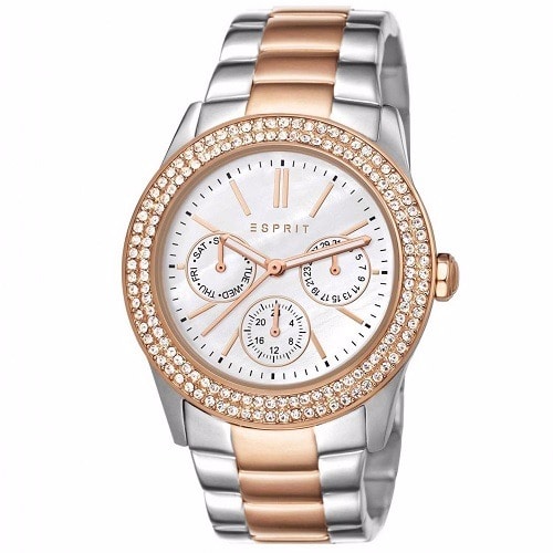 Peony Two-Tone Ladies Watch - ES103822016 - Rose Gold