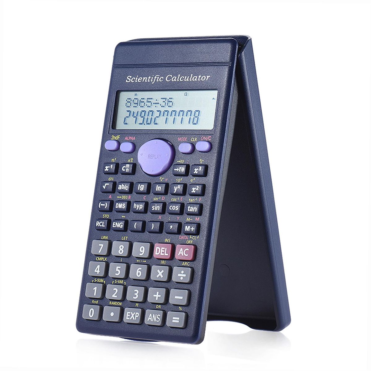 Scientific Calculator Counter 240 Functions 2 Line LCD Display Business Office Middle High School Student SAT/AP Test Calculate