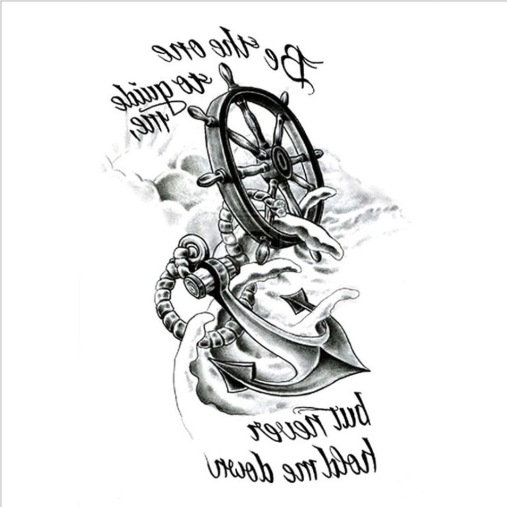 Fake Full Sticker Fashion Black Body PC Large Girl Tattoo Temporary 1 Women Art Arm Roses Big Tattoo Design Sticker Flower