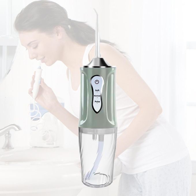220ml 3 Modes Cleanable Waterproof Water Flosser Light Green