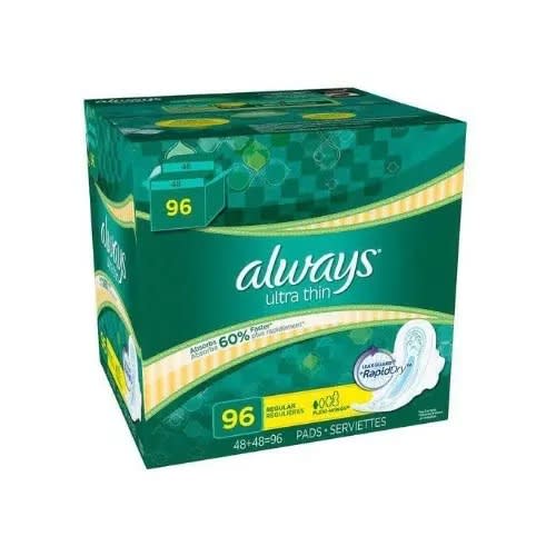 Ultra Thin Pads Rapid Dry - 96 Count