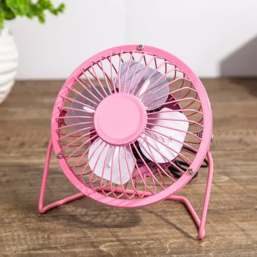 USB Mini Powered Fan - Pink