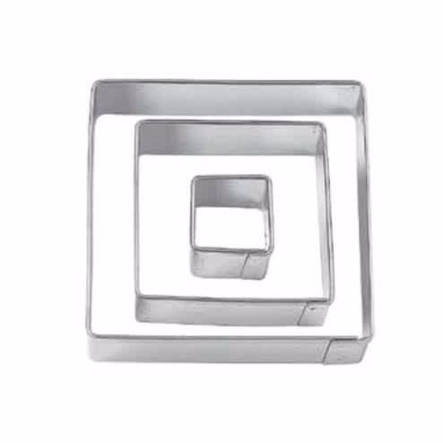 Square Fondant Cookie Cut Out-3 Pieces