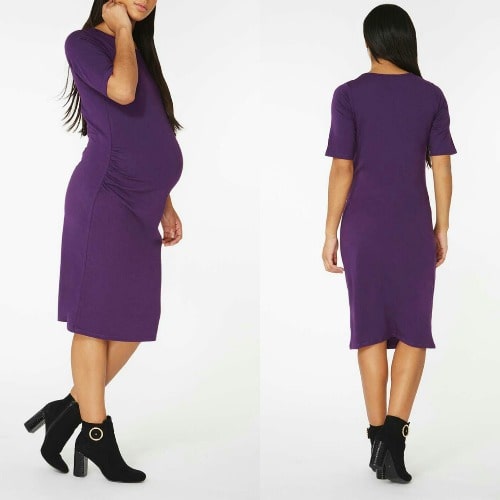 Purple Maternity Dress