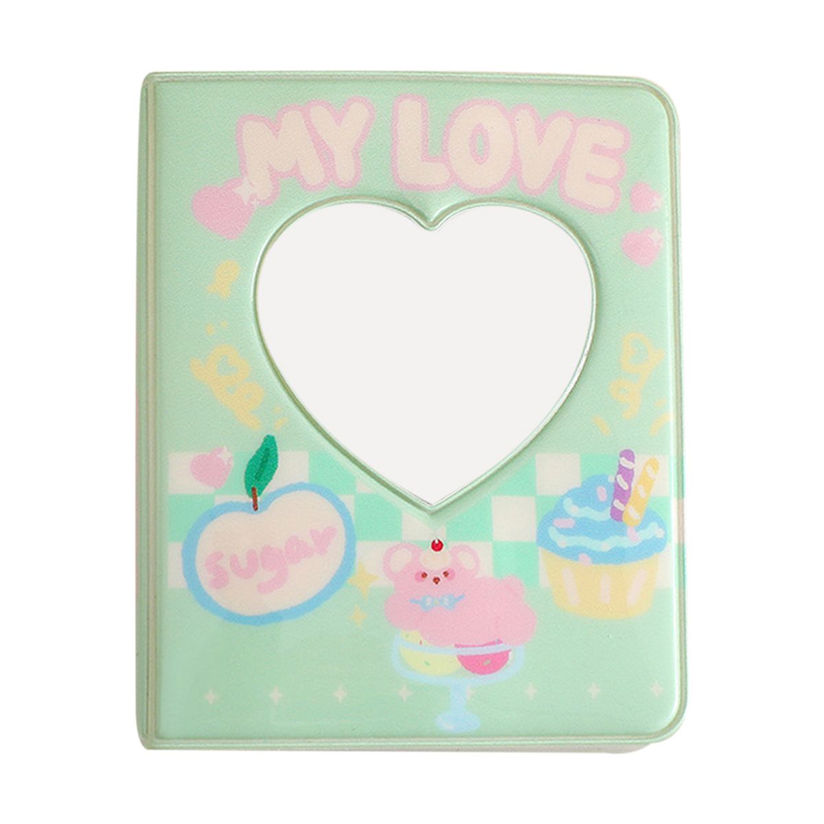 3 Inch Photo Album Dust-proof 40 Pockets PVC-Light Green