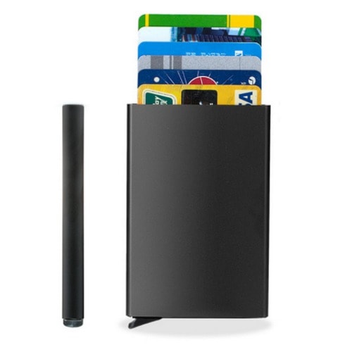 Ultra Slim Pop-up ATM Card Holder - Black