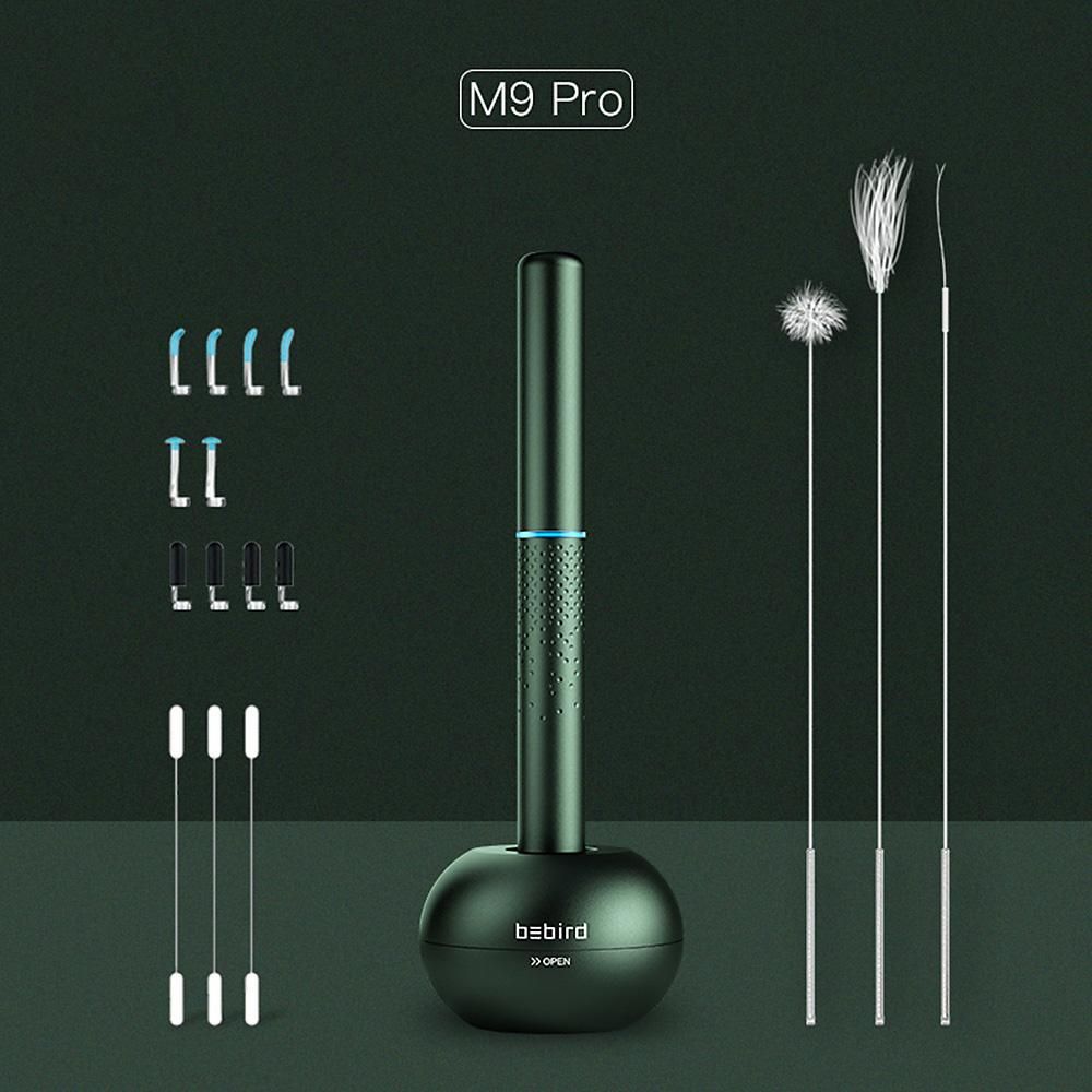 Bebird Smart Visual Ear Stick M9 Pro Multifunctional 17 Picking Heads 300W High Precision Endoscope 350mAh with Magnetic Charge Base Visual Ear-picking