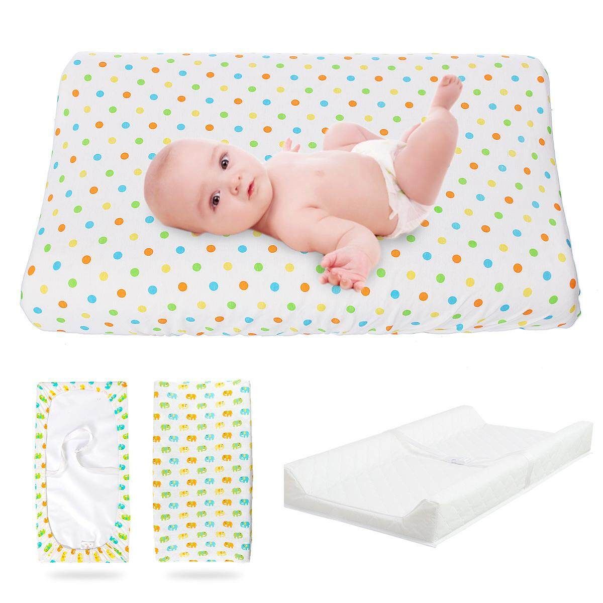 Baby Infant Changing Mat Cover Diaper Nappy Change Pad Waterproof Cotton 80cm Light Yellow