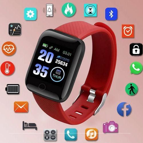 116Plus Full Touch Screen Waterproof Sports Smart Watch For Men And Women