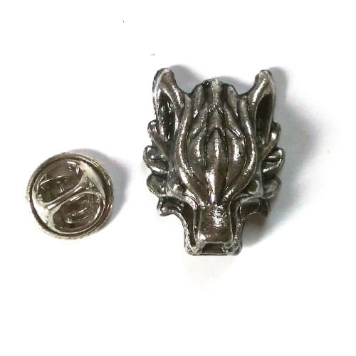 Wolverin Head Brooch - Silver