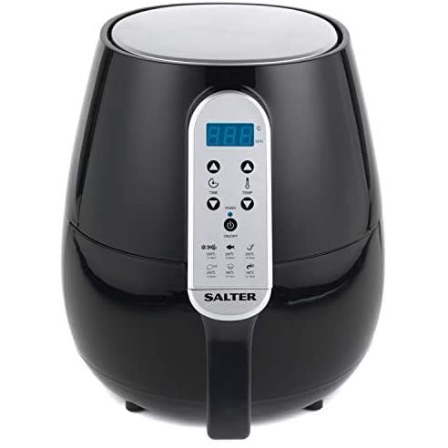 Salter Ek2559 Xl  4.5 L Hot Air Fryer With Non-stick Basket -1500w-Black