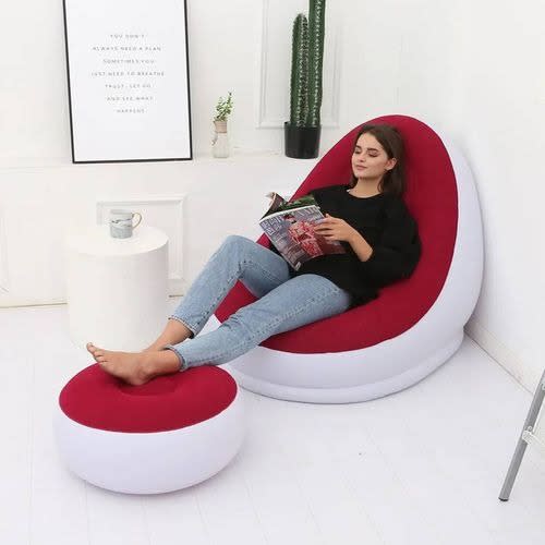 Inflatable Leisure Sofa With Footstool