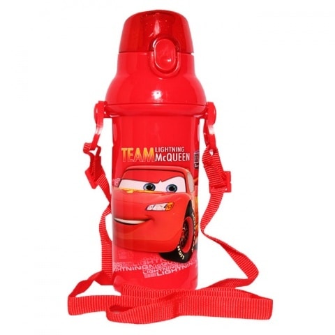 Cars Plastic Water Bottle - Red