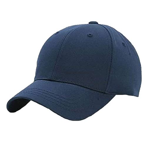Blue Cotton Unisex Baseball Cap