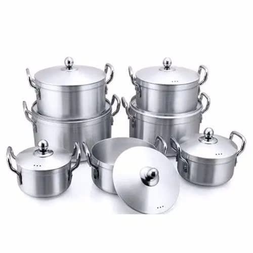 Aluminium 7 Pots Set -cooking Pot - 7 Sets