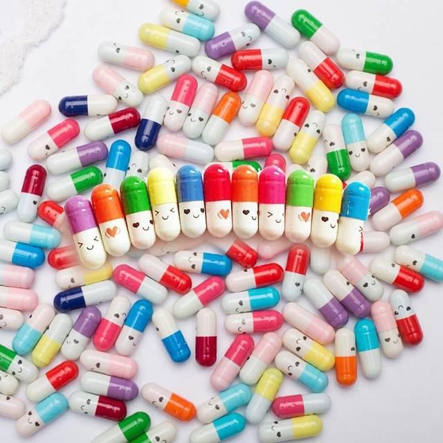 50pcs/set Cute Capsule Mini Paper Message Pvc Lett