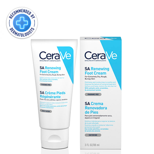 Sa Renewing Foot Cream For Dry Rough Bumpy Skin W Salicylic acid Ceramides  Ammonium lactate