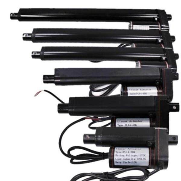 100mm Black Linear Actuator Stroke 225 Pound Lift Output 12V Volt 100mm