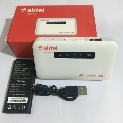 Airtel Internet 4g Lte Mobile Wifi Hotspot With Lan Port - 2600mAh - 5gb Data