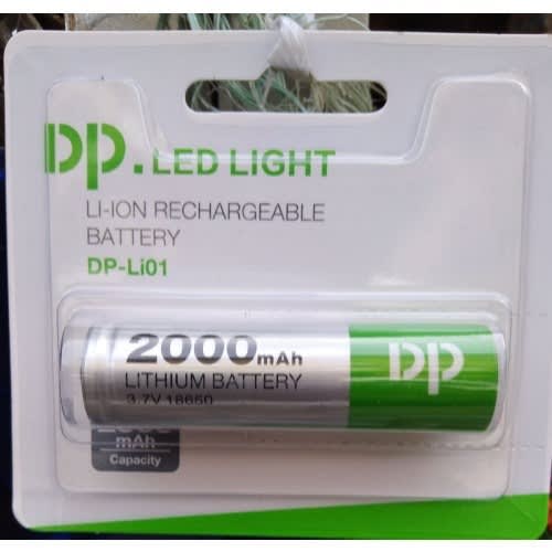 3.7v  Lithium 2000mAh 18650 Rechargeable Lion Battery