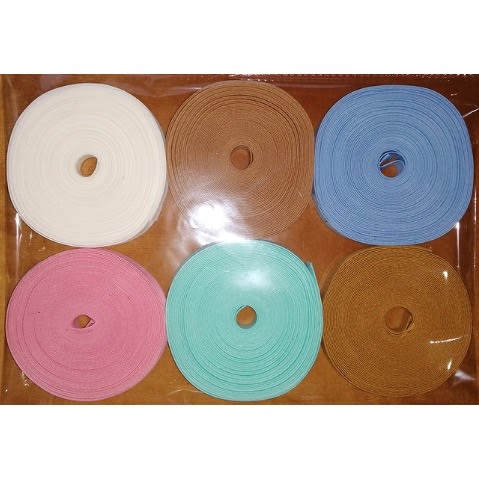 12mm 1/2" Bias Binding Tape - 6 Assorted Colours - Mint Pink Palette